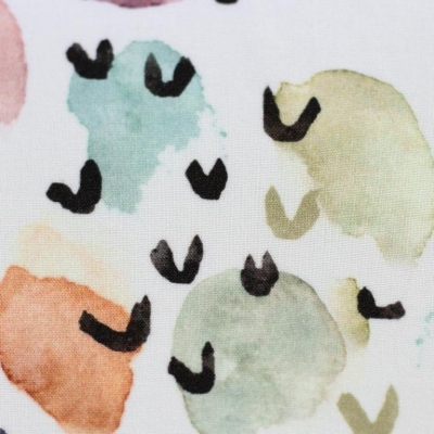 Viskose "Marseille" Aquarell | Punkte pastell bunt